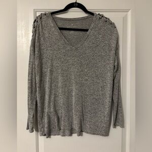 Gray casual top